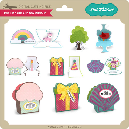 Pop Up Card and Box Bundle - Lori Whitlock's SVG Shop