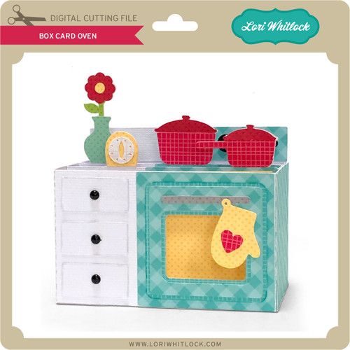 Box Card Flour Canister - Lori Whitlock's SVG Shop