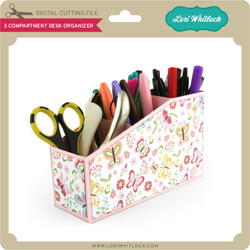 4 Compartment Organizer Box - Lori Whitlock's SVG Shop