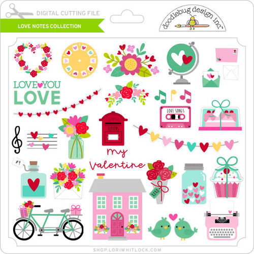 Love Notes 3D Mailbox - Lori Whitlock's SVG Shop