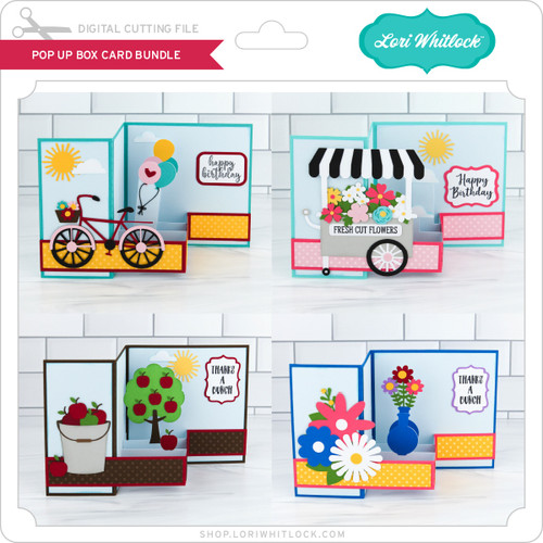 Pop Up Box Card Bundle - Lori Whitlock's SVG Shop