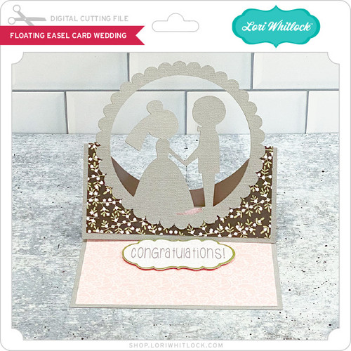 Gift Card Box Pocket Easel Card Star - Lori Whitlock's SVG Shop