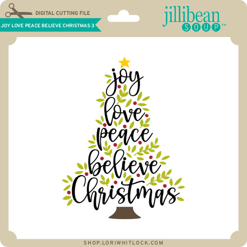 Joy Love Peace Believe Christmas Tree Word Sign Christmas -  Portugal