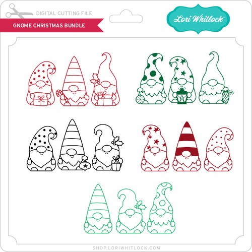 Gnome For Christmas: Merry Christmas 6x8 Album - Lori Whitlock's SVG Shop