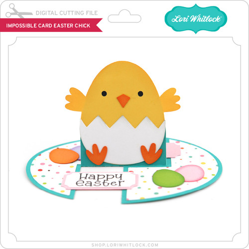 Impossible Card Easter Chick - Lori Whitlock's SVG Shop