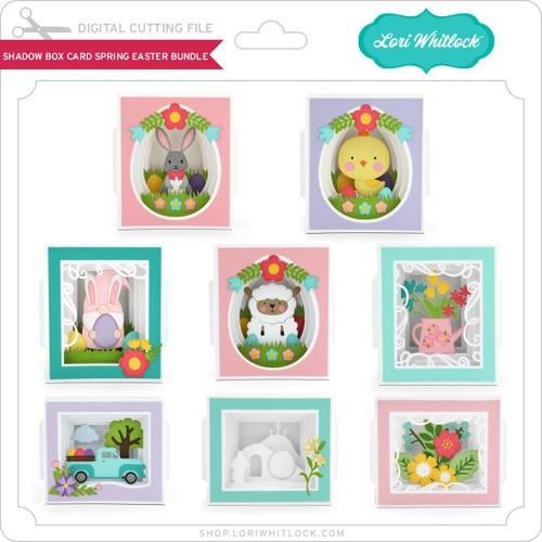Shadow Box Card Spring Easter Bundle - Lori Whitlock's SVG Shop