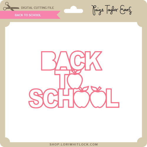 Back To School - Scissors - Lori Whitlock's SVG Shop