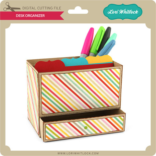 4 Compartment Organizer Box - Lori Whitlock's SVG Shop