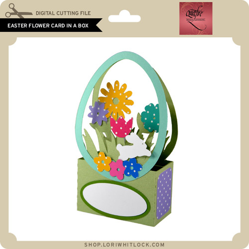Easter Flower Card in a Box - Lori Whitlock's SVG Shop