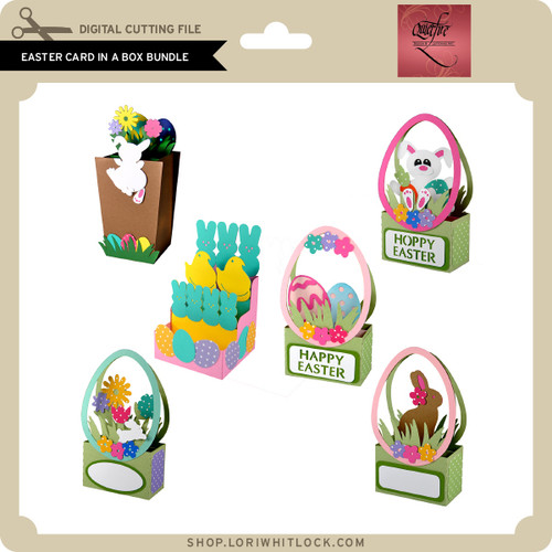 Easter Card in Box Bundle - Lori Whitlock's SVG Shop