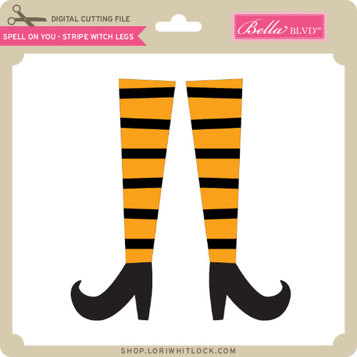 Leg Spell String Spell On You - Stripe Witch Legs - Lori Whitlock's SVG Shop