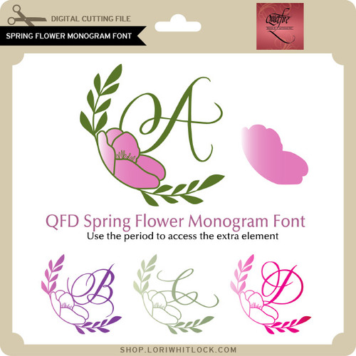 Bloom Monogram Font