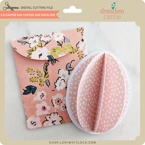 3D Easter Egg Card and Envelope - Lori Whitlock's SVG Shop
