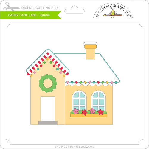 Candy Cane Lane House Lori Whitlock's SVG Shop