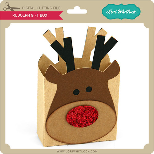 Rudolph Gift Box - Lori Whitlock's SVG Shop