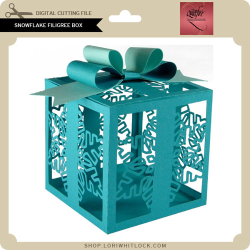 Snowflake Filigree Box - Lori Whitlock's SVG Shop