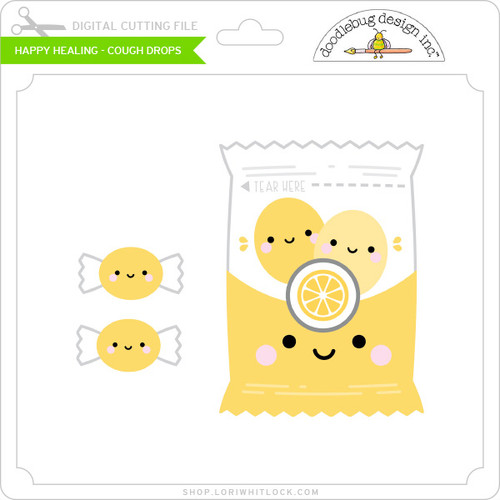 Happy Healing - Cough Drops - Lori Whitlock's SVG Shop