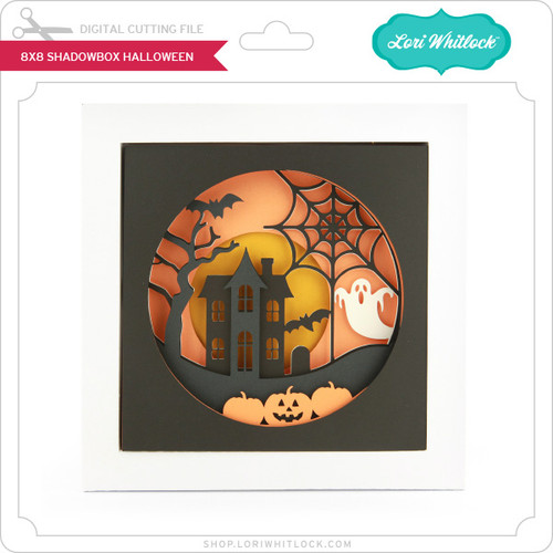 ハロウィーン❇️シャドーボックス 8X8 Shadowbox Halloween - Lori Whitlock's SVG Shop