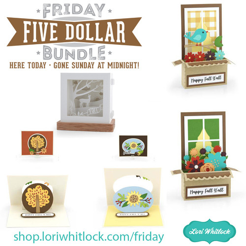Friday $5 Bundle #274 - Lori Whitlock's SVG Shop