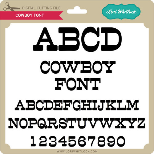 Cowboy Font Alphabet Stencils