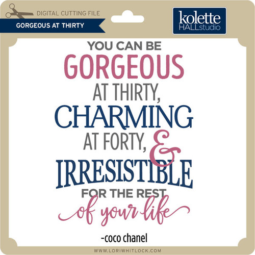 Be Yourself Coco Chanel Quote - Lori Whitlock's SVG Shop