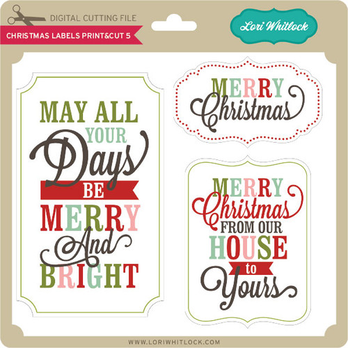 Christmas Labels Print&Cut 5
