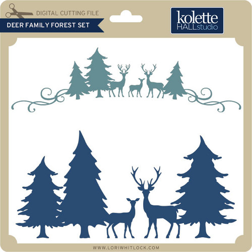 Deer Family Forest Set - Lori Whitlock's SVG Shop