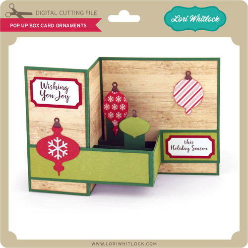 Pop Up Box Card Ornaments - Lori Whitlock's SVG Shop