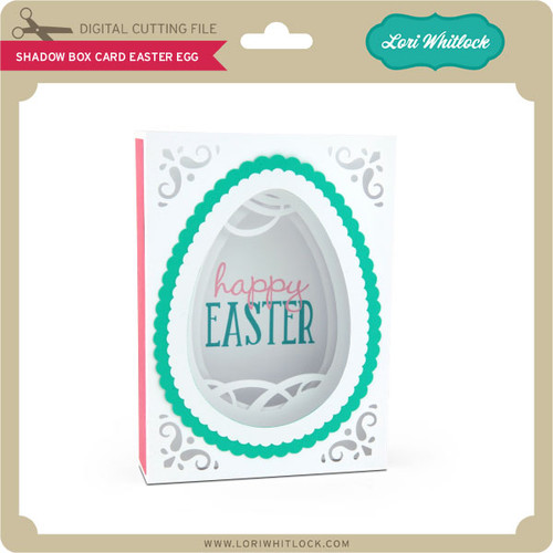 Shadow Box Card Easter Egg - Lori Whitlock's SVG Shop