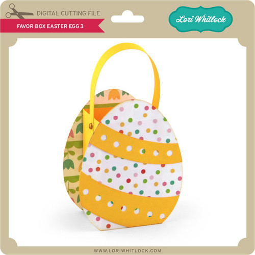 Favor Box Easter Egg 3 - Lori Whitlock's SVG Shop
