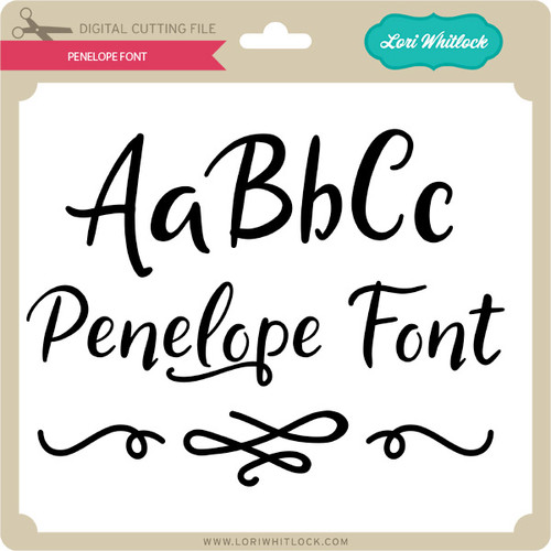 Penelope Embroidery Font