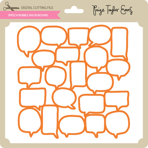 Speech Bubble Background - Lori Whitlock&rsquo;s SVG Shop