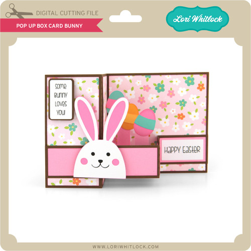Pop Up Box Card Bunny - Lori Whitlock's SVG Shop