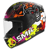 SMK FULL-FACE BIONIC YOUTH CHIMPZ MA267 YELLOW/ORANGE/PINK SIDE VIEW