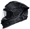 SMK FULL-FACE TITAN CARBON FIBER SOLID STREET GLCA 200 SOLID CARBON SIDE VIEW