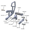 (2007-08) Kawasaki ZX6/636 Complete Rearset - STD/GP Shift