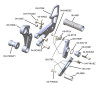 2018-2023 KTM Duke790/890 Rear Set Kit