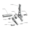 (2007-08) Suzuki GSX-R1000 Complete Rearset