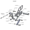 05-0502B 2013-17 Triumph Daytona 675 Rearset - STD Shift w/o QS