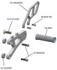 (06-12)Triumph Daytona 675/R/Street Triple Rearsets - GP Shift w/QS Rod - RACE USE ONLY (No Side Stand)