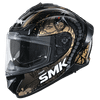 SMK FULL-FACE TYPHOON REPTILE GL277 BLACK/TAN SIDE VIEW