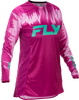 FLY RACING WOMEN'S LITE JERSEY PINK/TURQUOISE