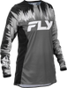 FLY RACING WOMEN'S LITE JERSEY BLACK/GREY/WHITE
