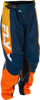 FLY RACING YOUTH KINETIC PANTS NAVY/ORANGE