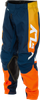 FLY RACING YOUTH KINETIC PANTS NAVY/ORANGE
