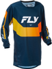 FLY RACING YOUTH KINETIC JERSEY NAVY/ORANGE