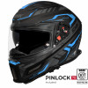 SMK FULL-FACE AGNAR TEKTRON MA265 BLACK/BLUE SIDE VIEW