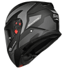 SMK FULL-FACE GULLWING SONIC MA266 BLACK/GREY BACK-SIDE VIEW