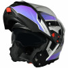 SMK FULL-FACE GULLWING SONIC GL652 PURPLE/BLACK/WHITE FLP-UP VIEW