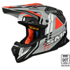 SMK ALLTERRA X-SPRINT OFF-ROAD HELMET GREY-ORANGE SIDE VIEW